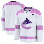Vancouver Canucks  2024 Hockey Fights Cancer Practice Jersey - White