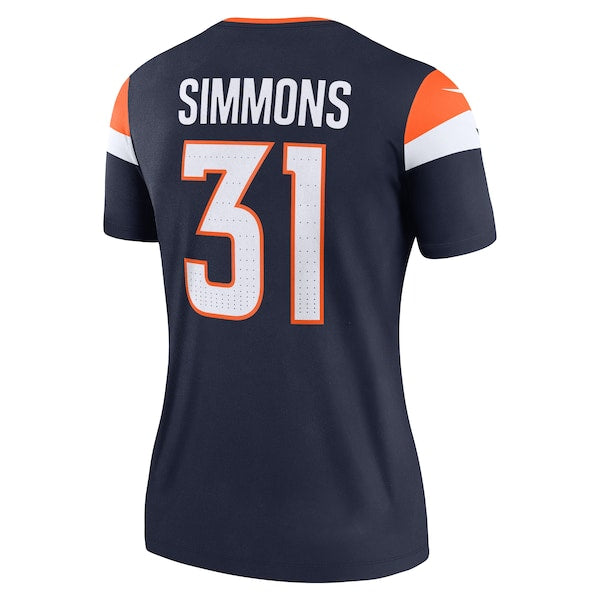 Justin Simmons Denver Broncos Nike Women's Alternate Legend Jersey - Navy