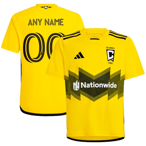 Columbus Crew adidas Youth 2024 The Home Kit Replica Custom Jersey - Yellow