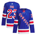Adam Fox New York Rangers adidas Home Primegreen Authentic Pro Player Jersey - Blue