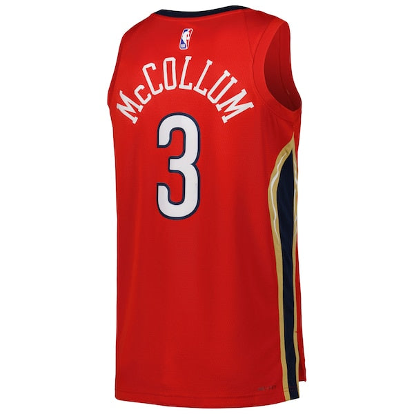 CJ McCollum New Orleans Pelicans Jordan Brand Unisex Swingman Jersey - Statement Edition - Red