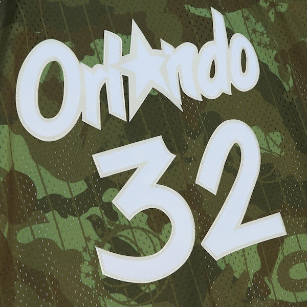 Shaquille O'Neal Orlando Magic Hardwood Classics 1994/95 Ghost Green Swingman Jersey - Camo
