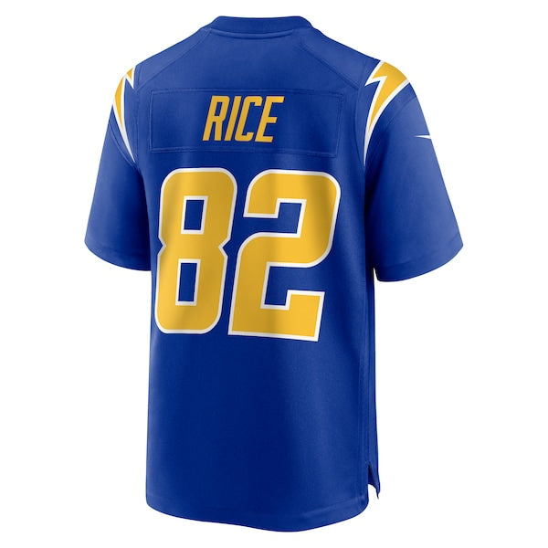 Brenden Rice Los Angeles Chargers Nike 2024 NFL Draft 2nd Alternate Game Player Jersey - Royal