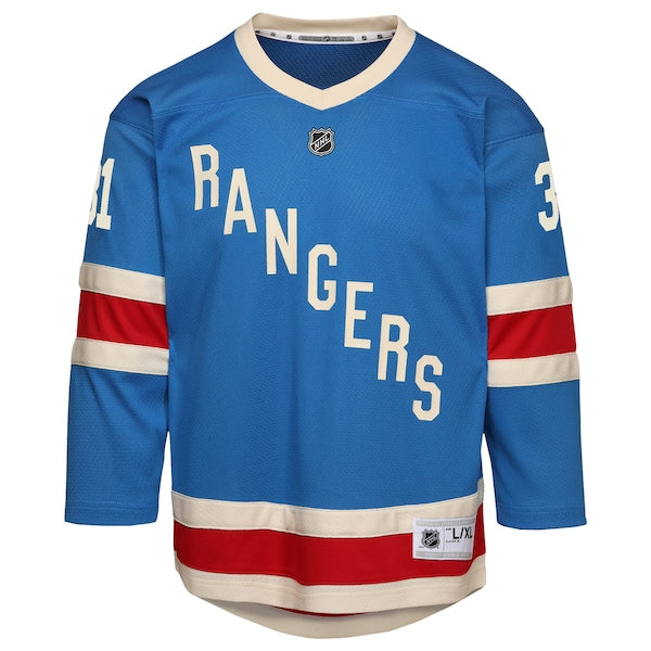 Igor Shesterkin New York Rangers Youth Centennial Replica Jersey - Blue
