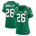 Saquon Barkley Philadelphia Eagles Nike Women's Super Bowl LIX 2nd Alternate Game Jersey - Kelly Green