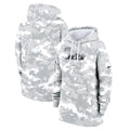 New York Jets Nike Women's 2024 Salute To Service Club Fleece Pullover Hoodie - Arctic Camo