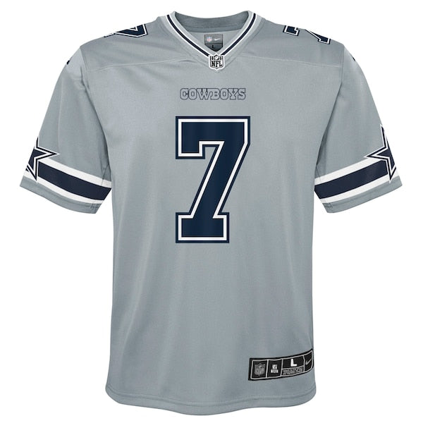 Trevon Diggs Dallas Cowboys Nike Youth Inverted Game Jersey - Silver