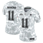 Micah Parsons Dallas Cowboys Nike Women's 2024 Salute to Service Limited Jersey - Arctic Camo