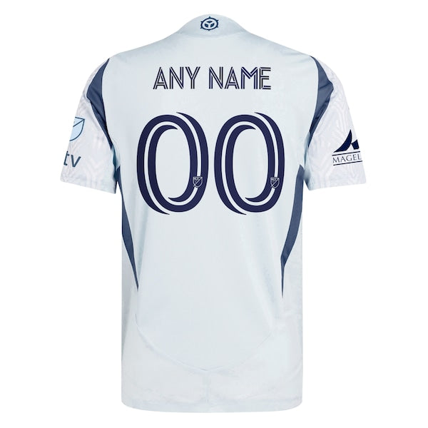 Chicago Fire adidas 2025 The Municipal Kit Authentic Custom Jersey - Light Blue