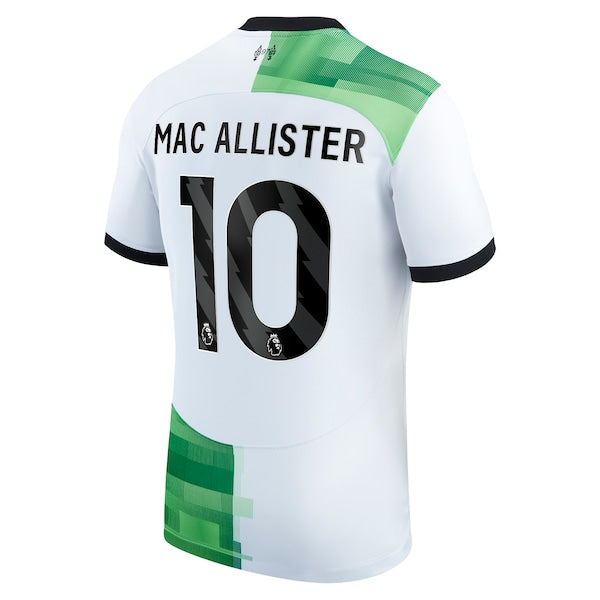Alexis Mac Allister Liverpool Nike 2023/24 Away Replica Player Jersey - White/Red