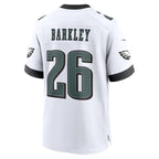 Saquon Barkley Philadelphia Eagles Nike White Game Jersey -  White/Black/Green/Kelly Green