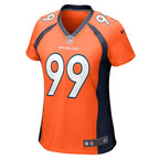 Zach Allen Denver Broncos Nike Women's Game Player Jersey - Orange