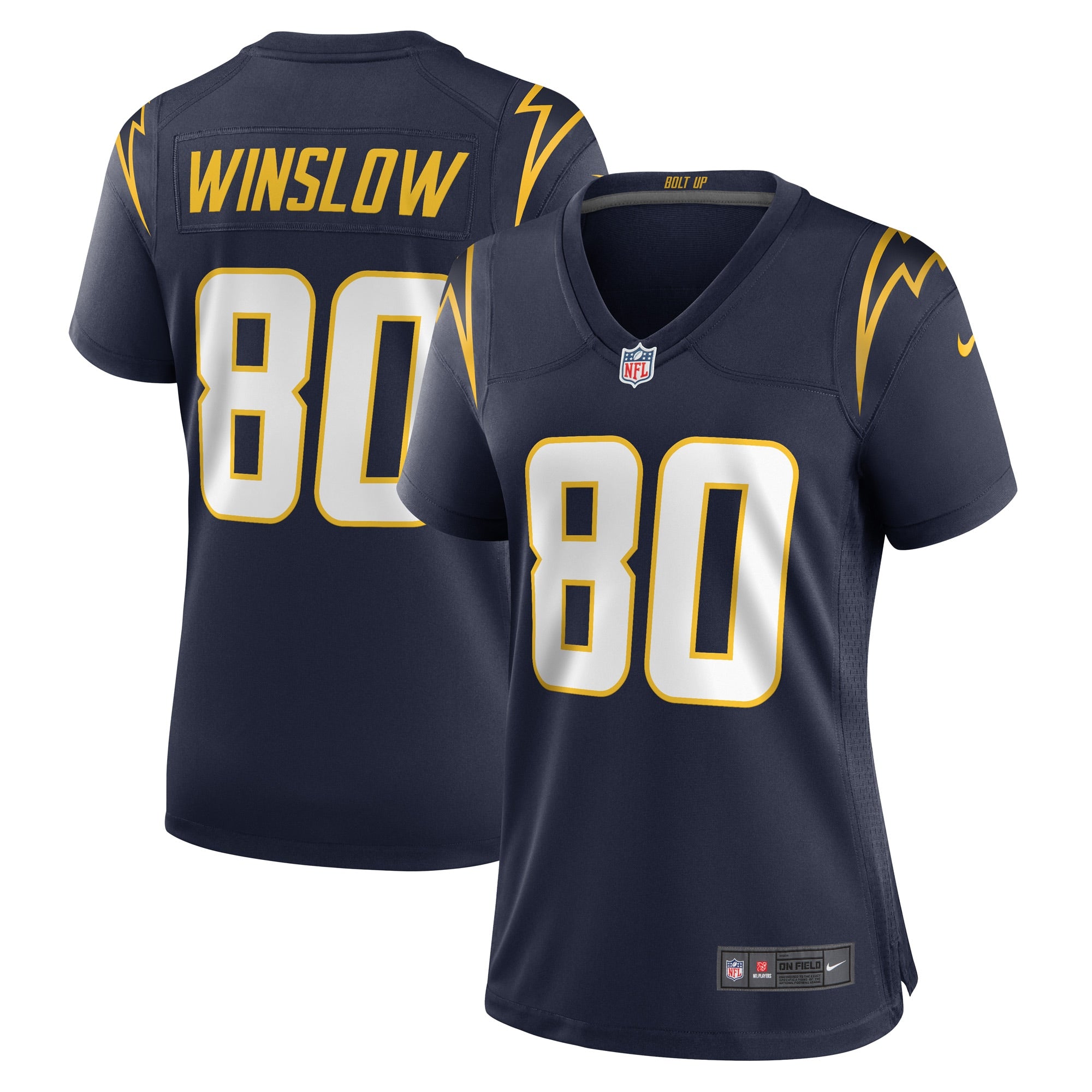 Kellen Winslow Los Angeles Chargers Nike Women's Game Retired Player Jersey - Powder Blue/Navy