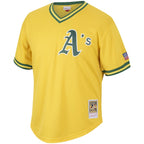 Mark McGwire Oakland Athletics Cooperstown Collection Mesh Batting Practice Jersey - Gold