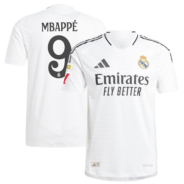 Kylian Mbappé Los Merengues adidas 2024/25 Home Authentic Player Jersey - White