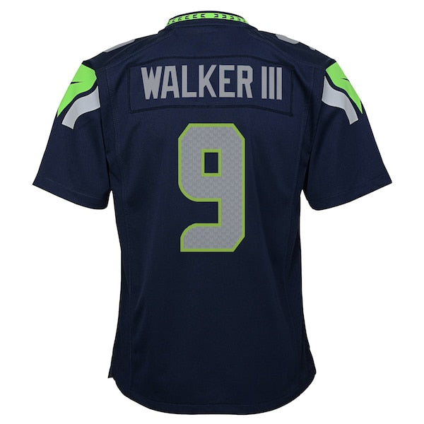 Kenneth Walker III Seattle Seahawks Nike Youth Team Game Jersey - College Navy
