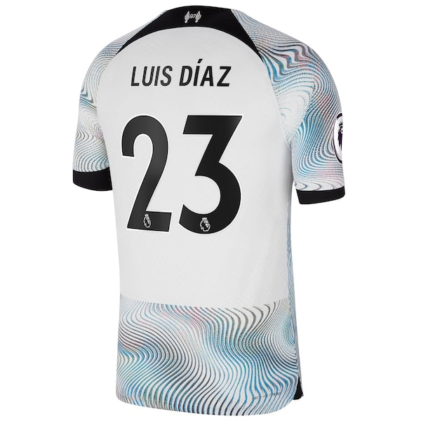 Luis Diaz Liverpool Nike 2022/23 Away Vapor Match Authentic Player Jersey - White