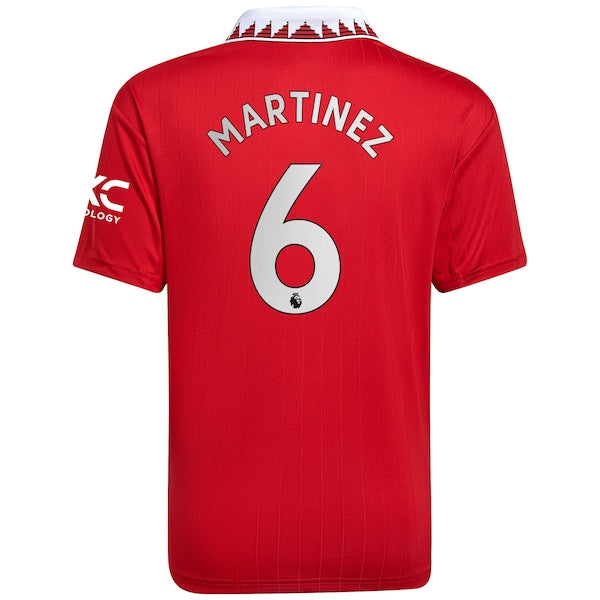 Lisandro Martínez Manchester United adidas Youth 2022/23 Home Replica Player Jersey - Red