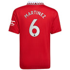 Lisandro Martínez Manchester United adidas Youth 2022/23 Home Replica Player Jersey - Red