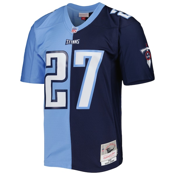 Eddie George Tennessee Titans 1999 Split Legacy Replica Jersey - Navy/Light Blue