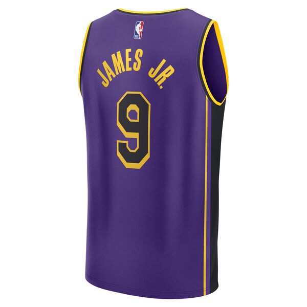 Bronny James Los Angeles Lakers  Fast Break Replica Player Jersey - Statement Edition - Purple