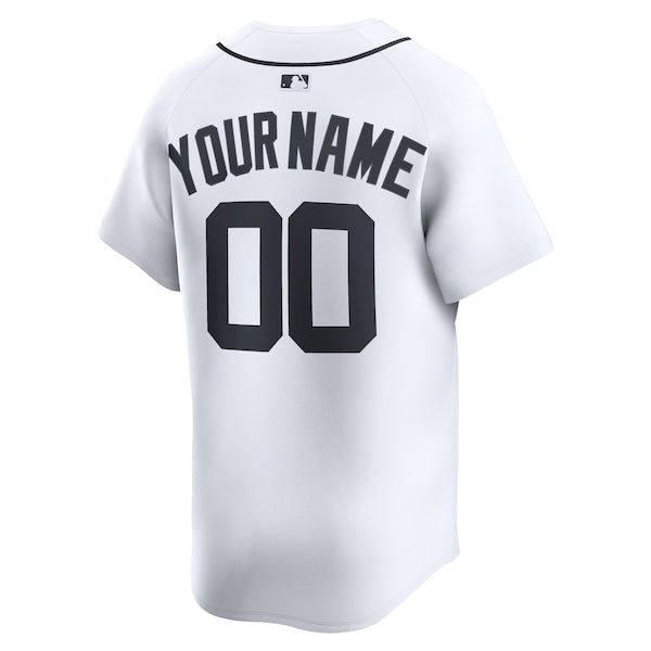 Detroit Tigers Nike Home Limited Custom Jersey - White