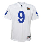 Matthew Stafford Los Angeles Rams Nike Youth Super Bowl LVI Game Patch Jersey - White