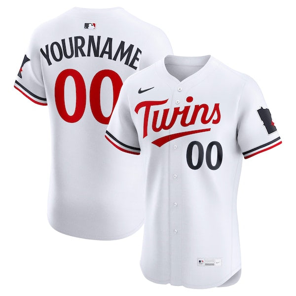 Minnesota Twins Nike Home Elite Custom Jersey - White