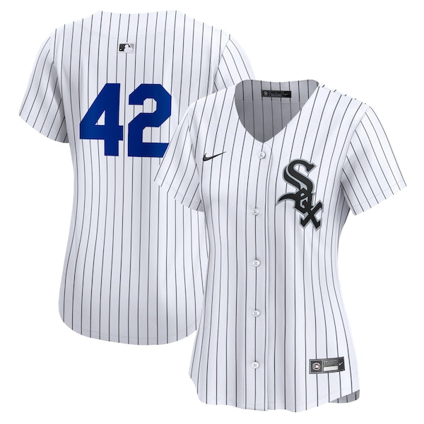 Chicago White Sox Nike Women's 2024 Jackie Robinson Day Home Limited Jersey – White