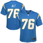 Joe Alt Los Angeles Chargers Nike Youth 2024 NFL Draft First Round Pick Player Game Jersey - Powder Blue