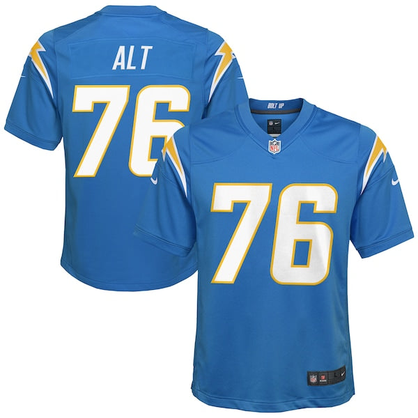 Joe Alt Los Angeles Chargers Nike Youth 2024 NFL Draft First Round Pick Player Game Jersey - Powder Blue