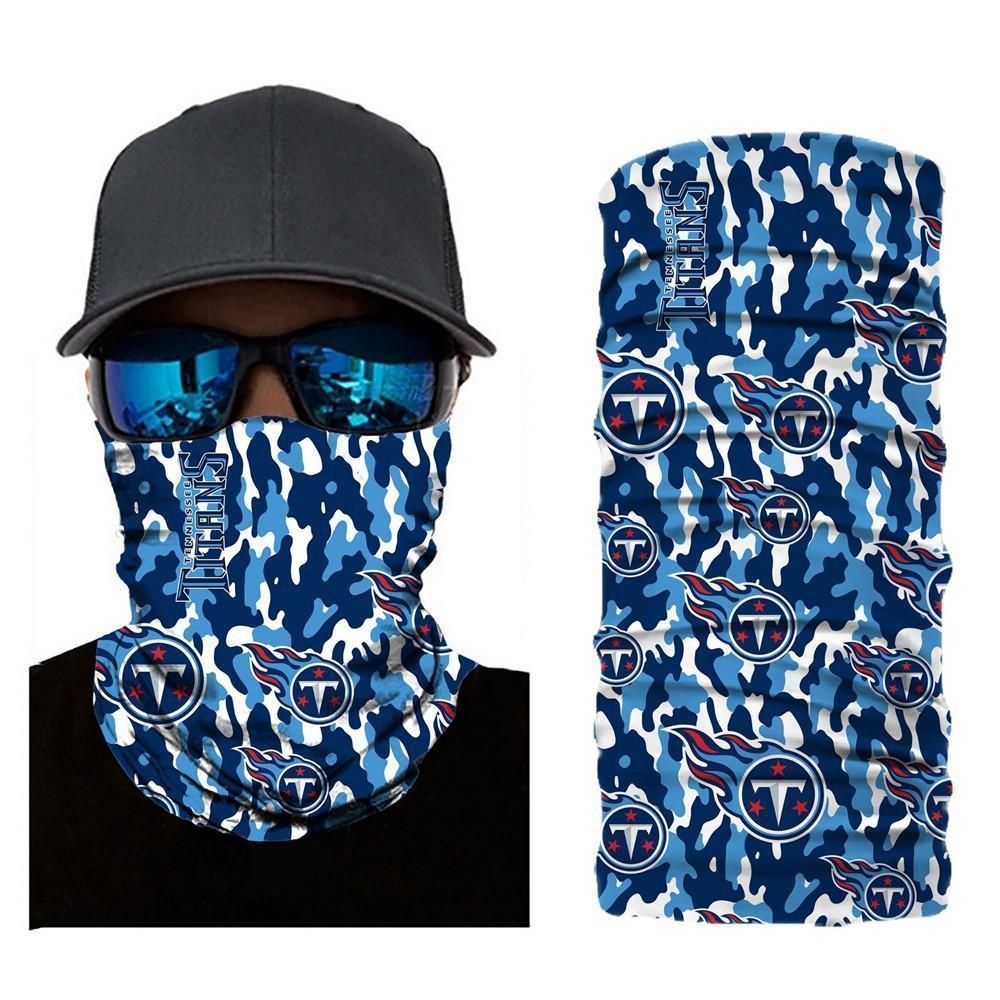 CAMO TENNESSEE TITANS FACE MASK BANDANAS