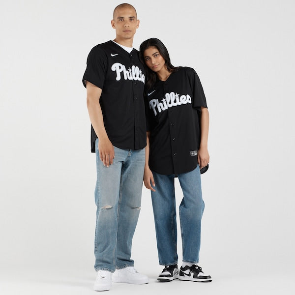 Bryce Harper Philadelphia Phillies Nike Lights Out Replica Player Jersey - Black