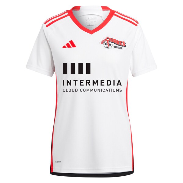 San Jose Earthquakes adidas Women's 2024 The 50 Kit Replica Custom Jersey - White