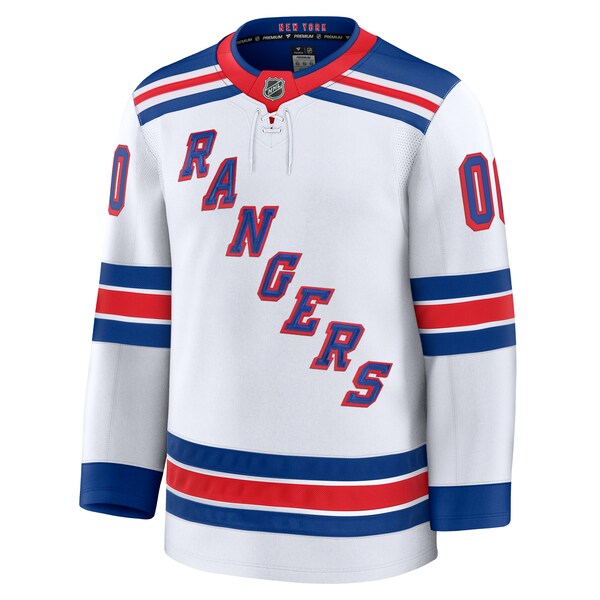 New York Rangers  Away Premium Custom Jersey - White/Navy/Royal