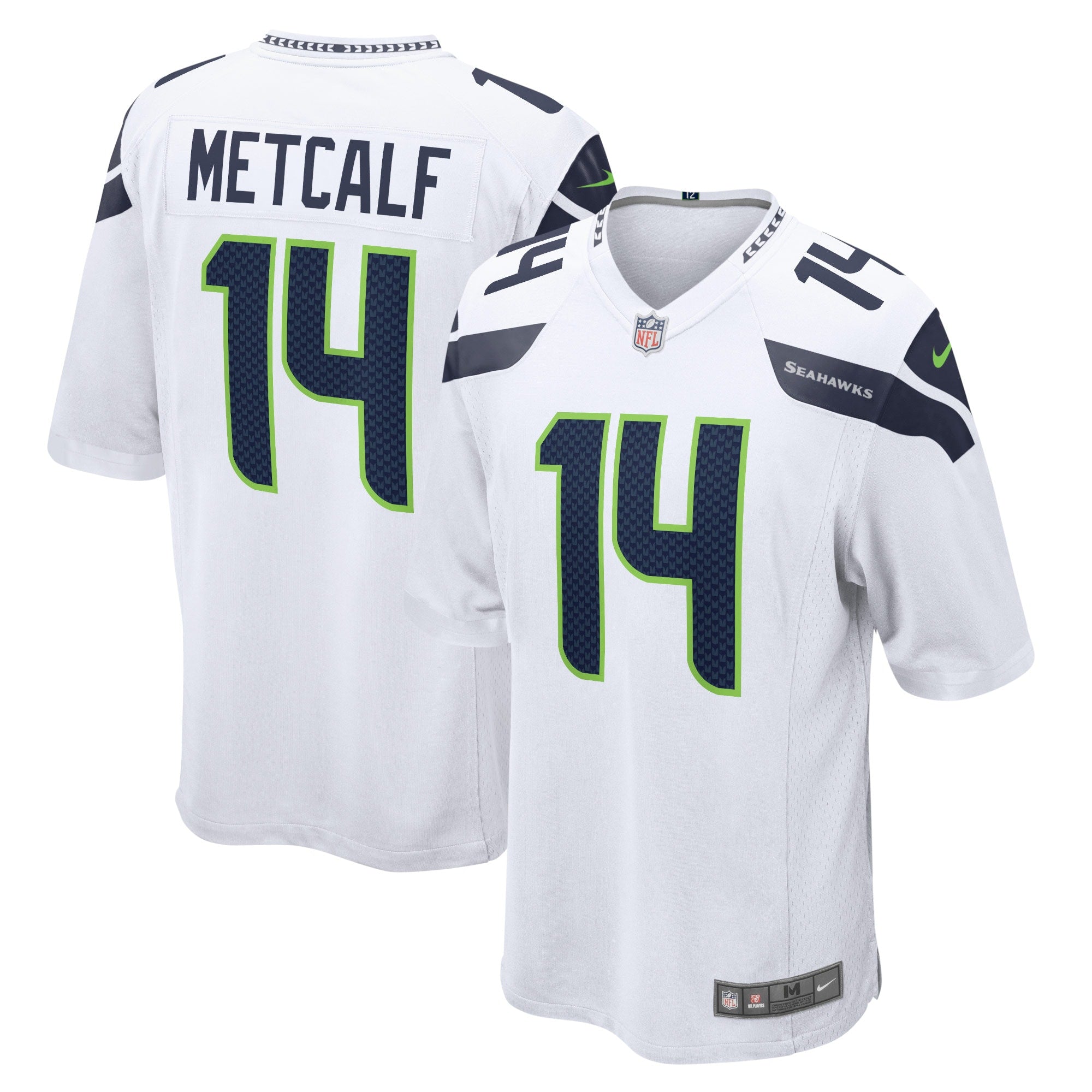 DK Metcalf Seattle Seahawks Nike Game Player Jersey - College Navy/White